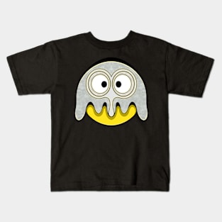 Cute Ghost Emoji artwork Kids T-Shirt